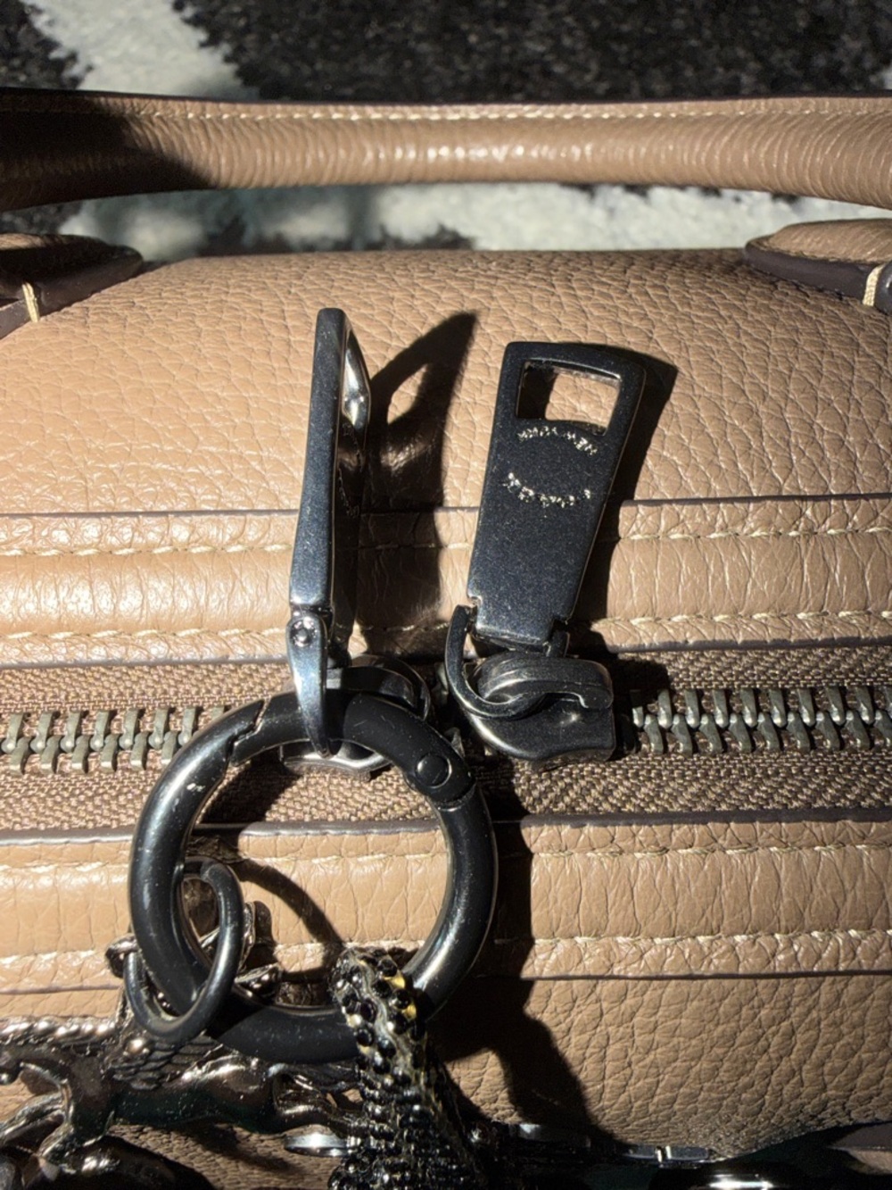 Coach Rowan- Large- Brown/Clay. With bag charms & chains included - Picture 11 of 13
